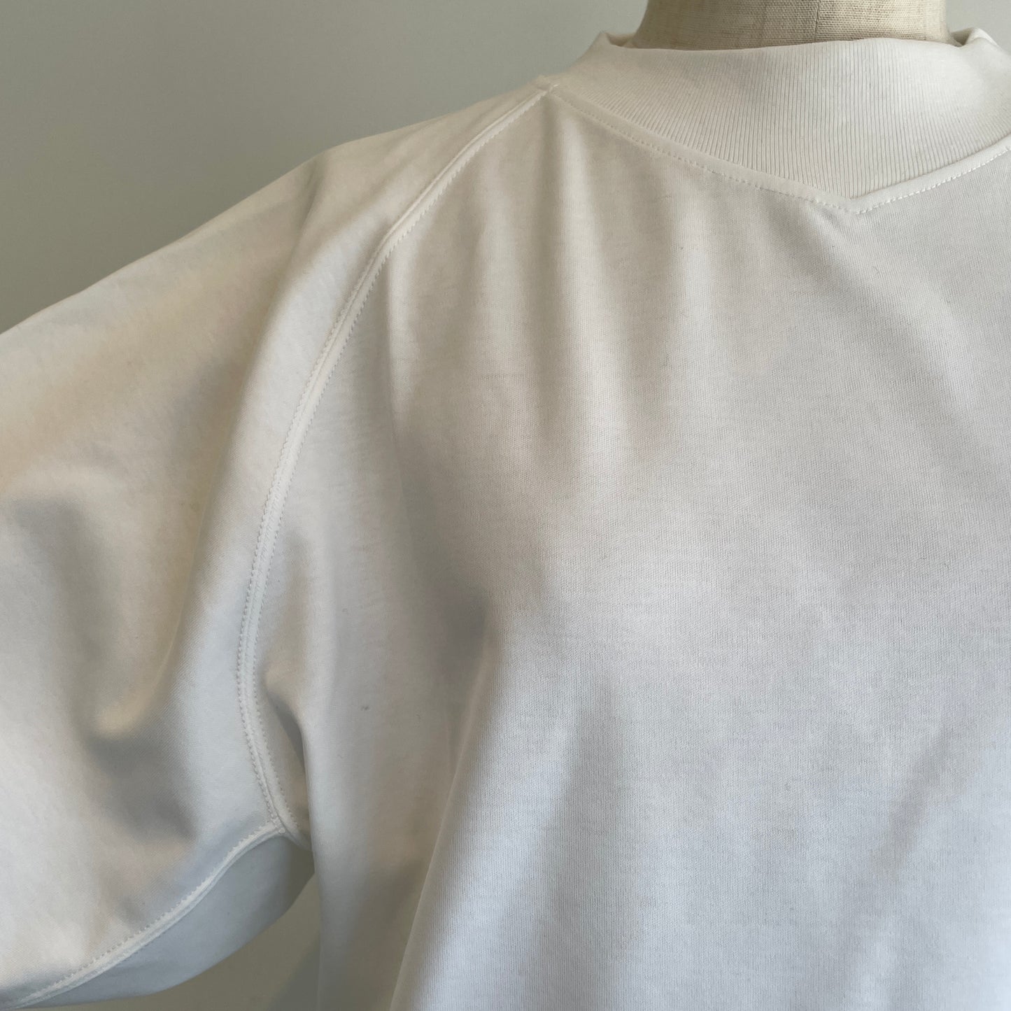 HAVERSACK //強撚スムースクルーネッククロップドラグランシャツ612601