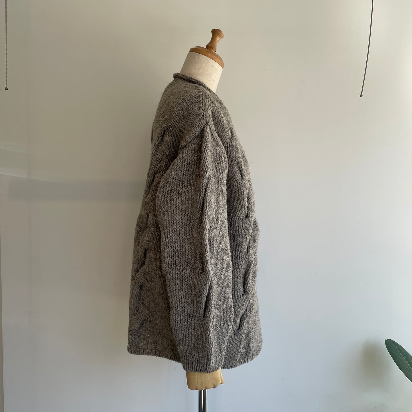 handsofcreation//ローゲージニット手編みBigケーブルP/O 01540724