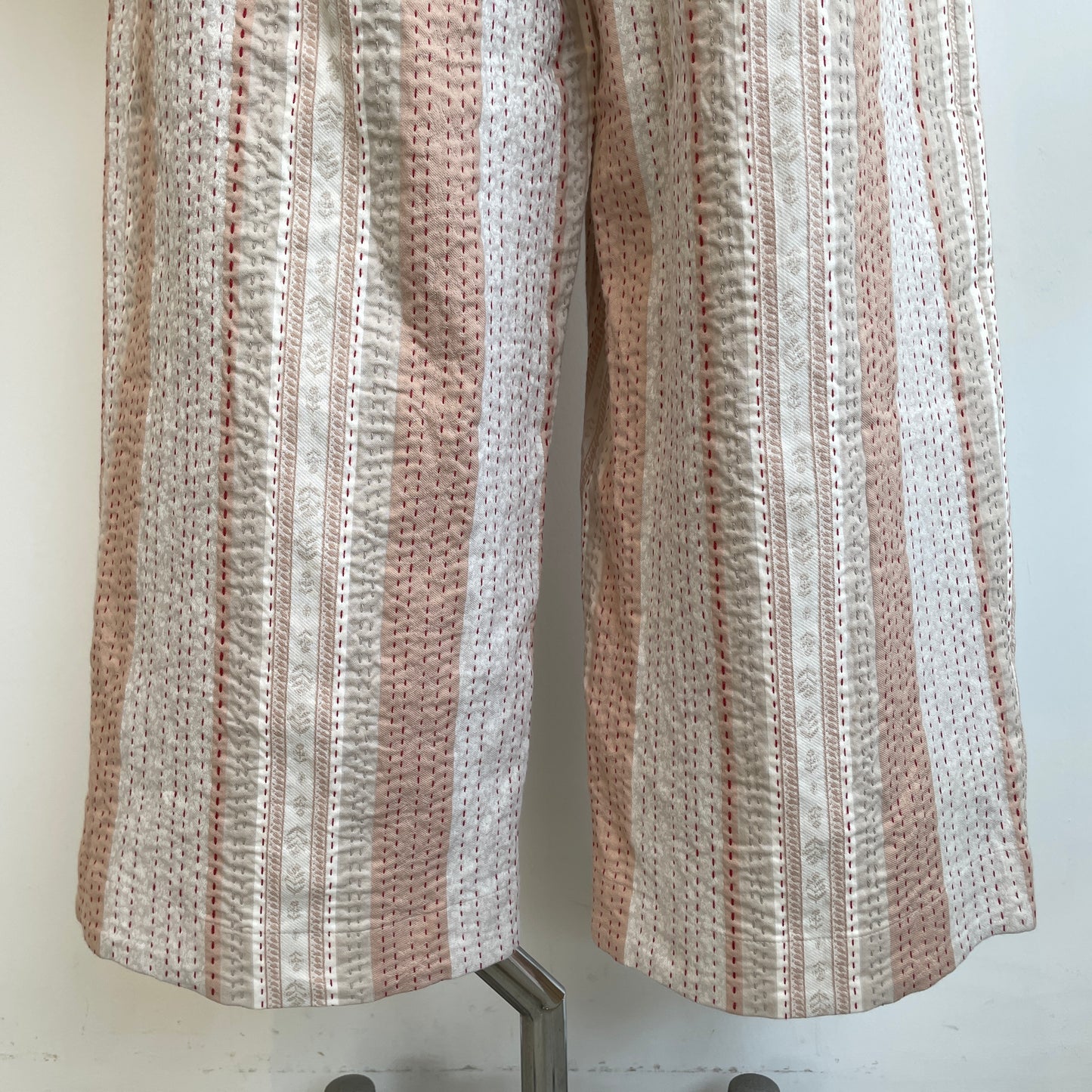 qiri//kantha jacquard gather pants  6301PT002261