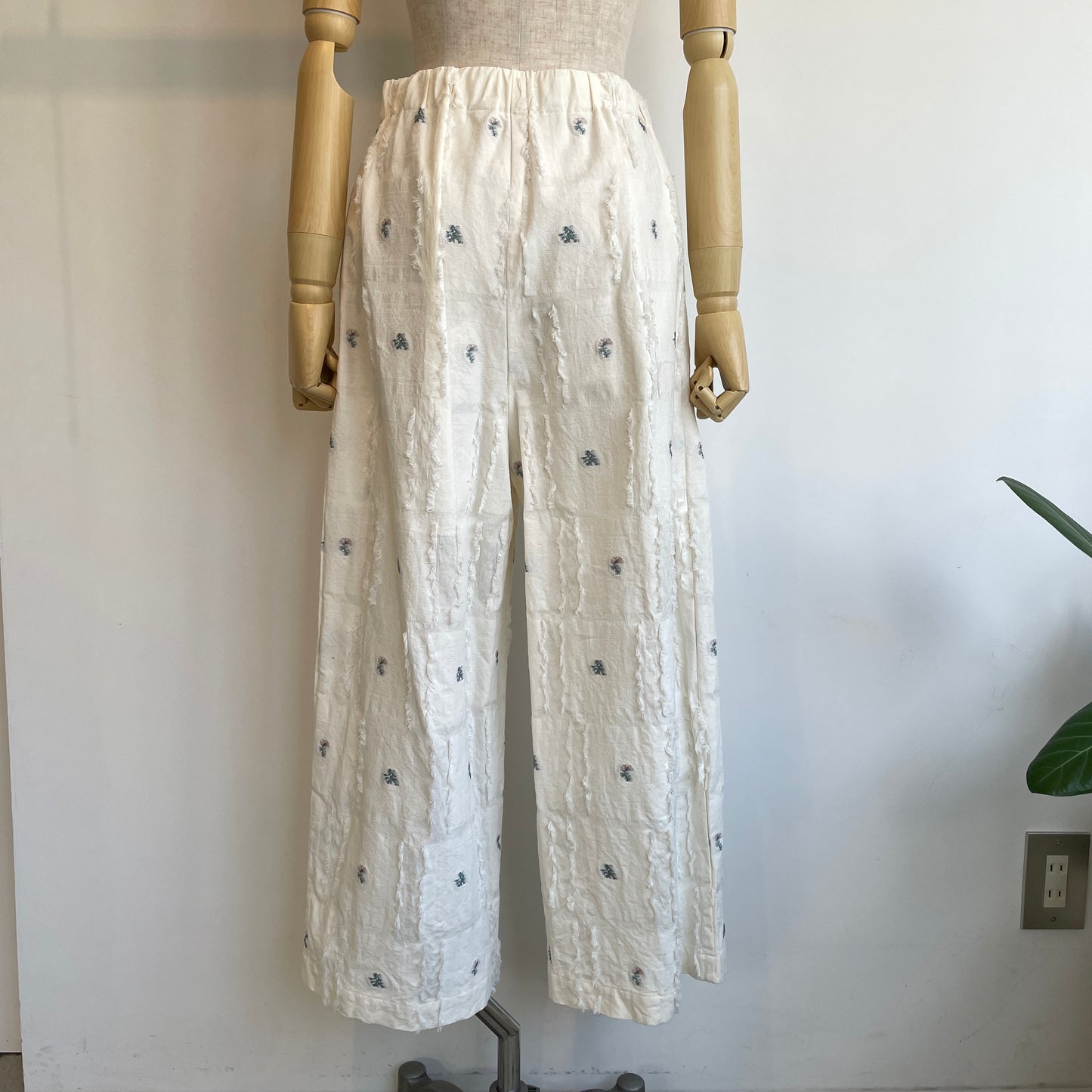 qiri //fleurs' lace jacquard gather PT 6301PT005261