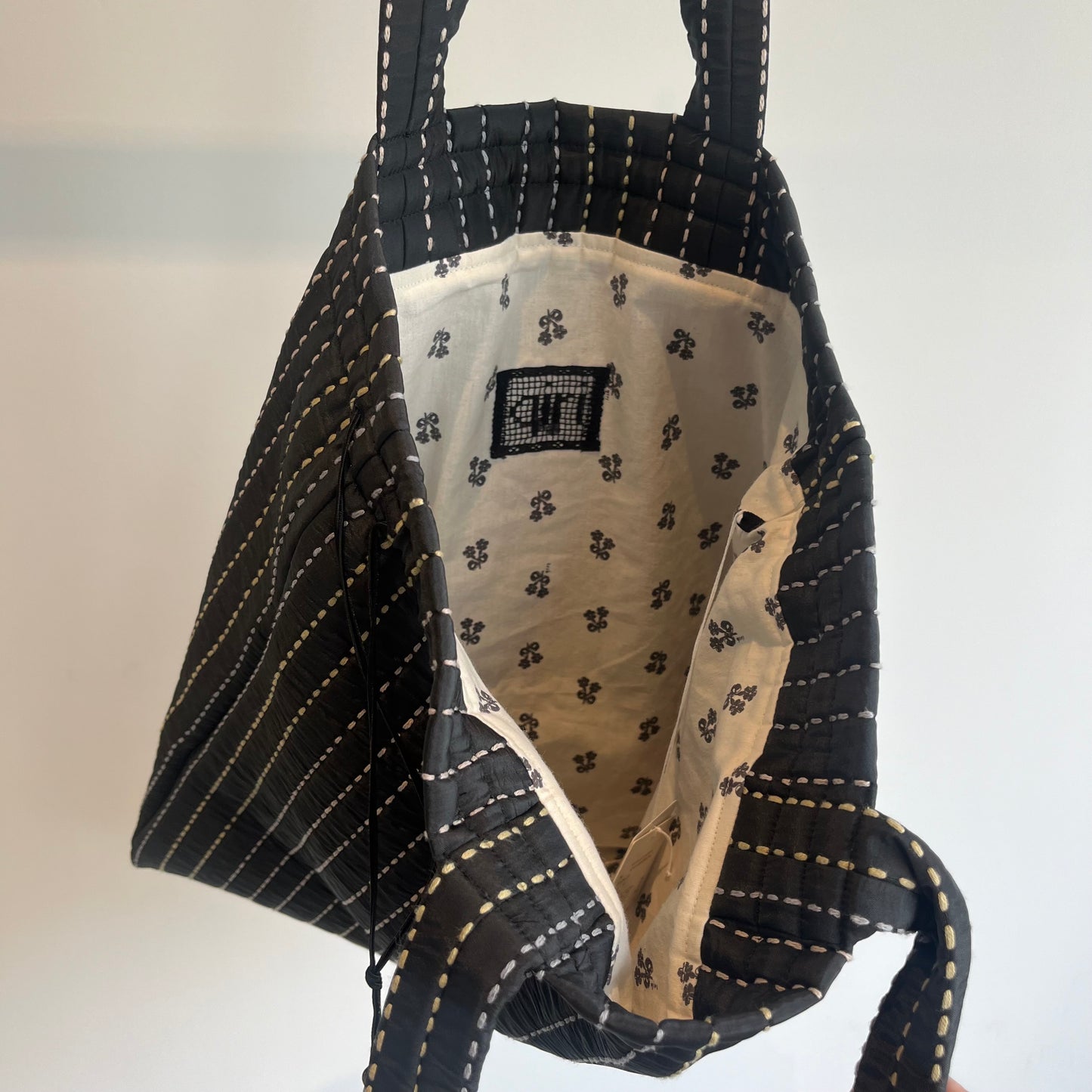 qiri//sashiko quilt JQ巾着bag BG004