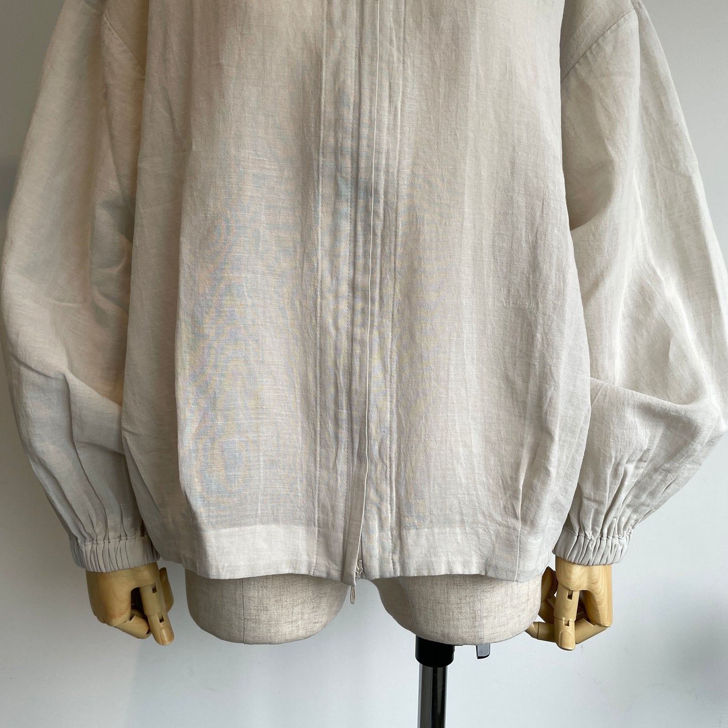 Aさま専用handsofcreation //CV100/2✕ 60/cotton/LinenCloth バンドカラーシアブルゾン　01610403