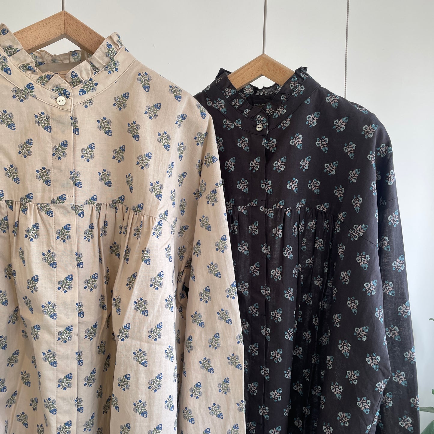 handsofcreation//antiquecalicopattern ptスタンドフリルBL 01610606