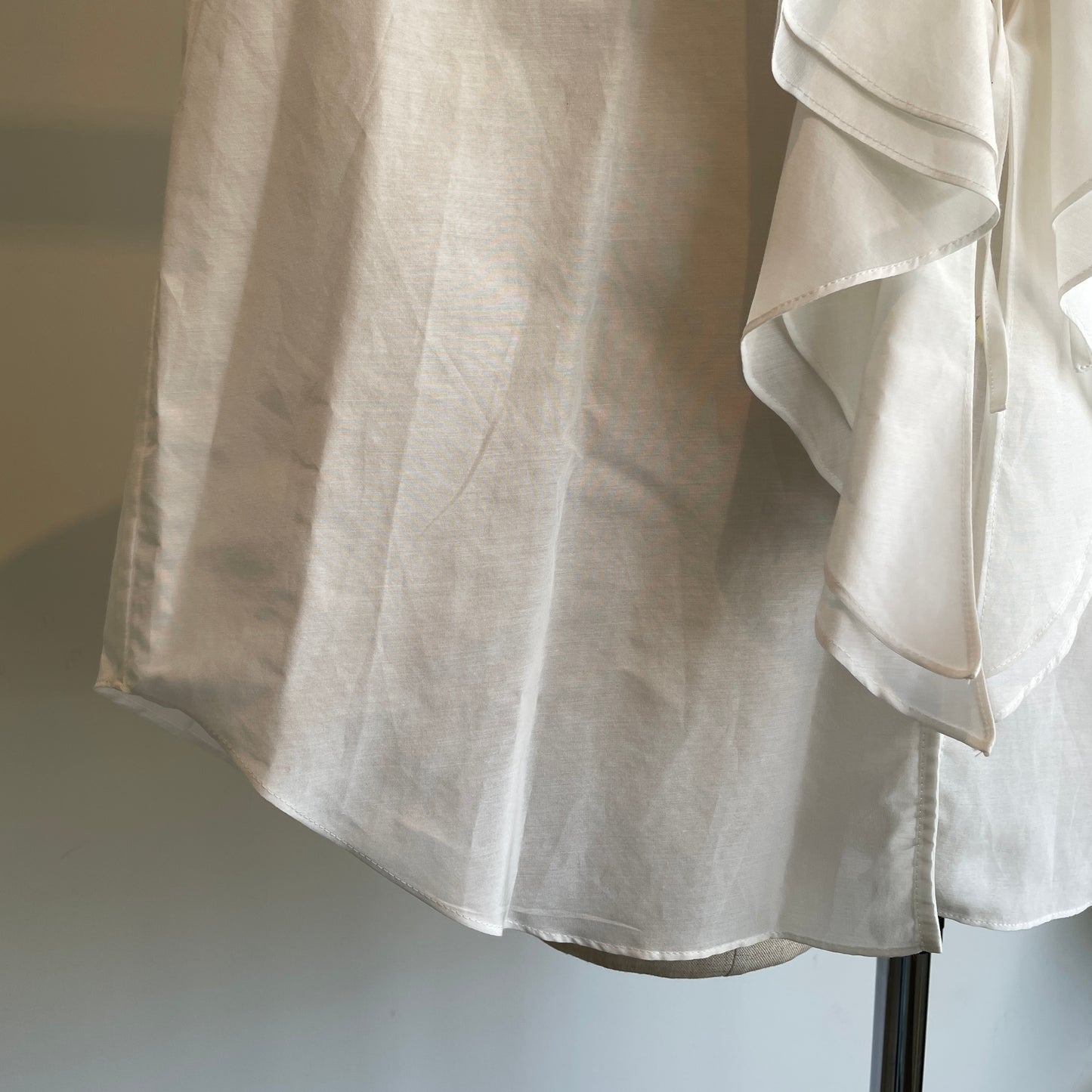 heriter//cotton silk raffle blouse H2-26-3003