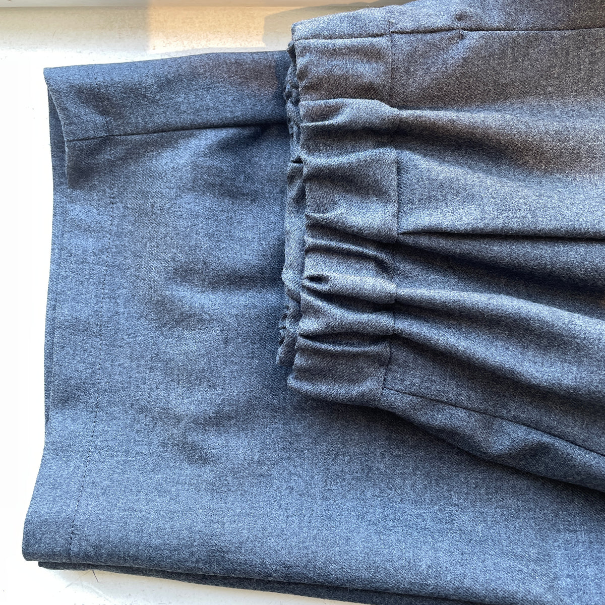 yuni//washable wool gum tuck パンツ 1701PT019262