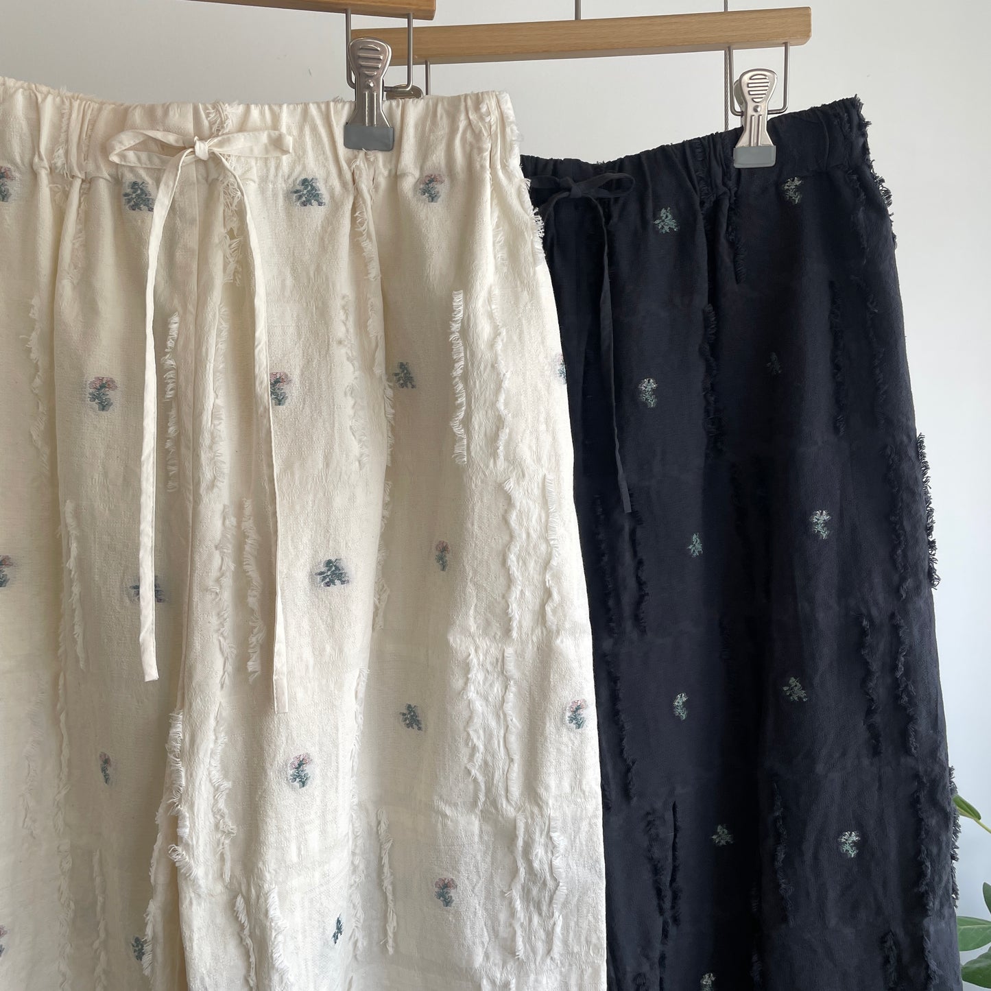 qiri //fleurs' lace jacquard gather PT 6301PT005261