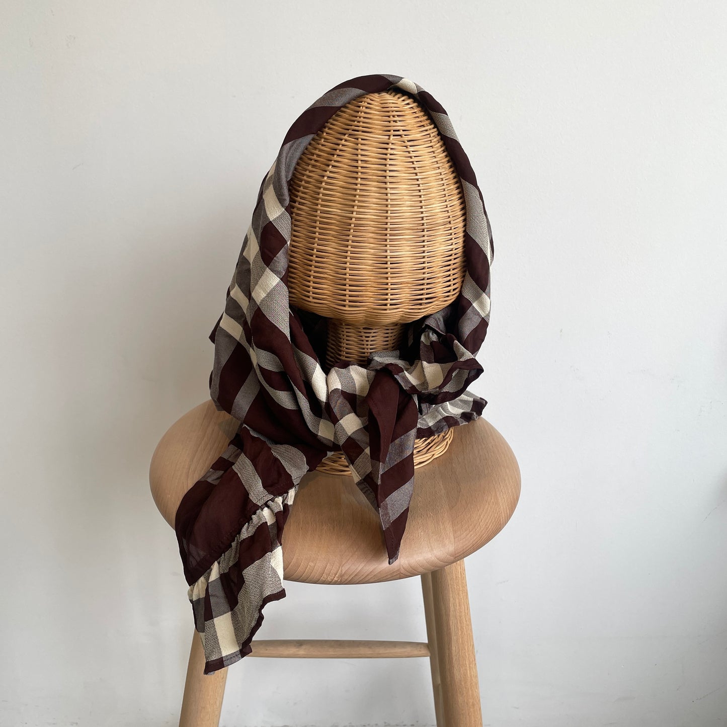 buoy buoy//Last Summer CHECK SCARF 2701MF002261