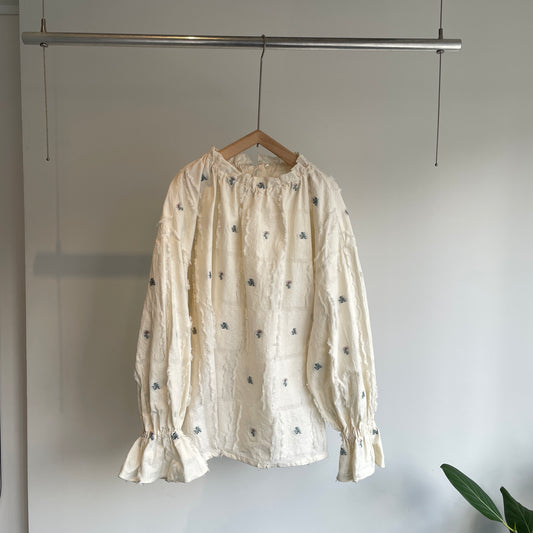 qiri //fleurs lace jacquard gather BL 6301BL006261