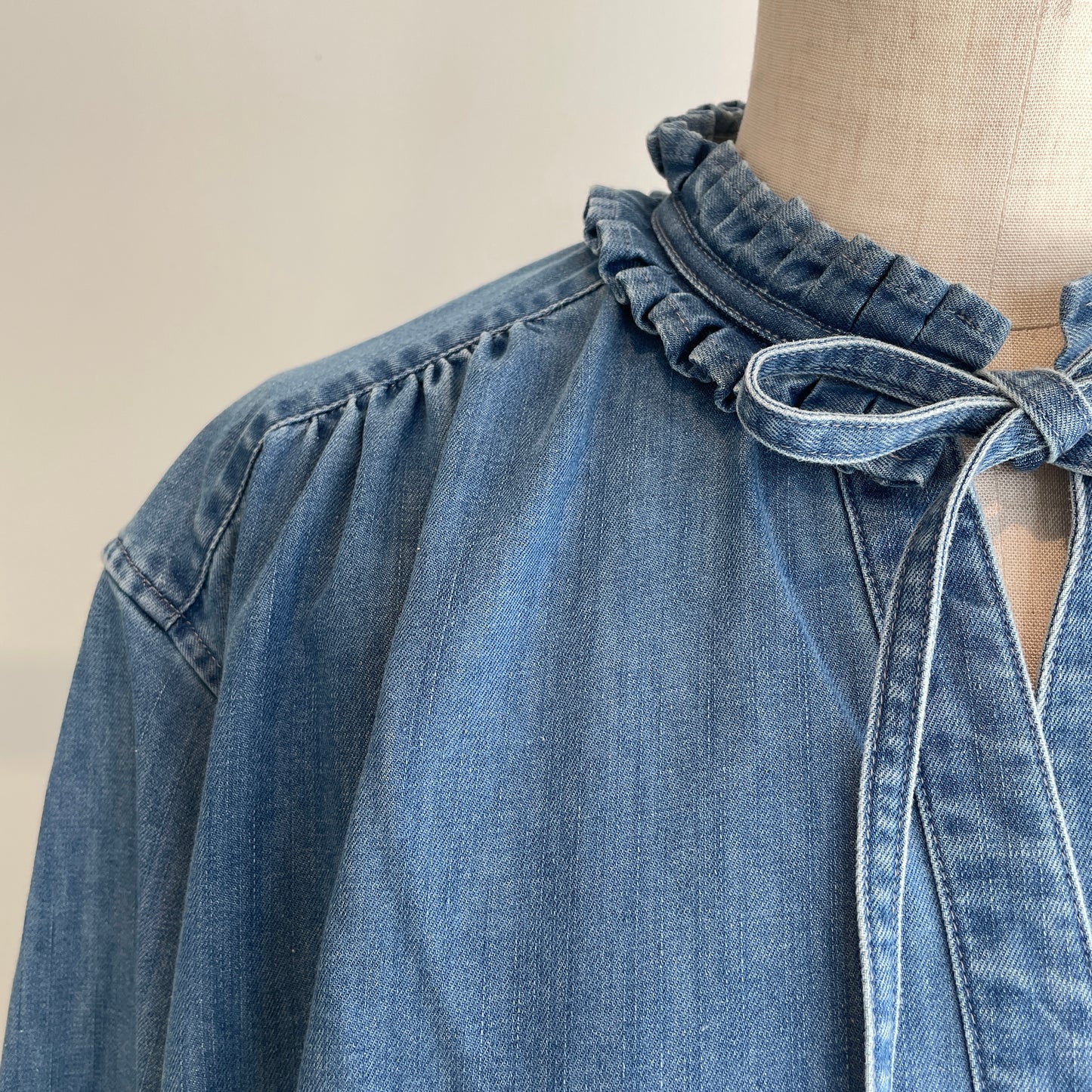 porter des boutons//タックカラーシャツ　P21-1-013