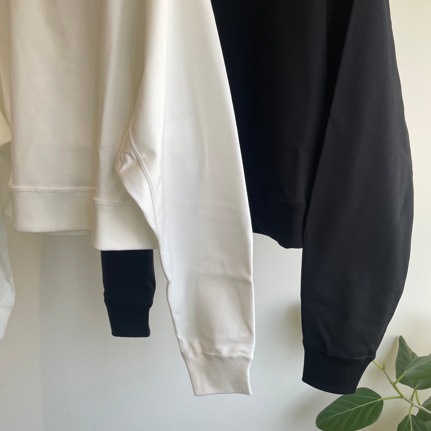 HAVERSACK //強撚スムースクルーネッククロップドラグランシャツ612601