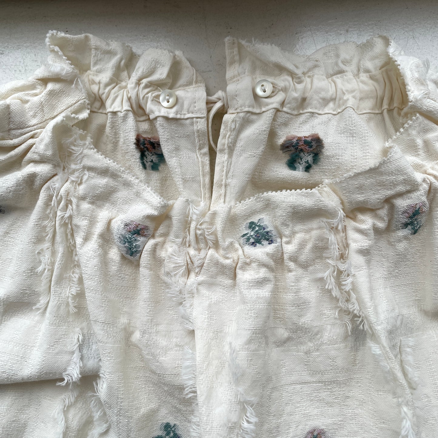 qiri //fleurs lace jacquard gather BL 6301BL006261