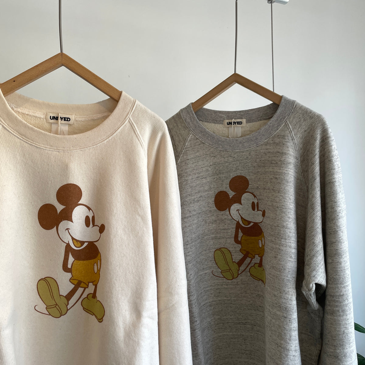 UNDYED//MICKEY SWEAT CREW 26FW024
