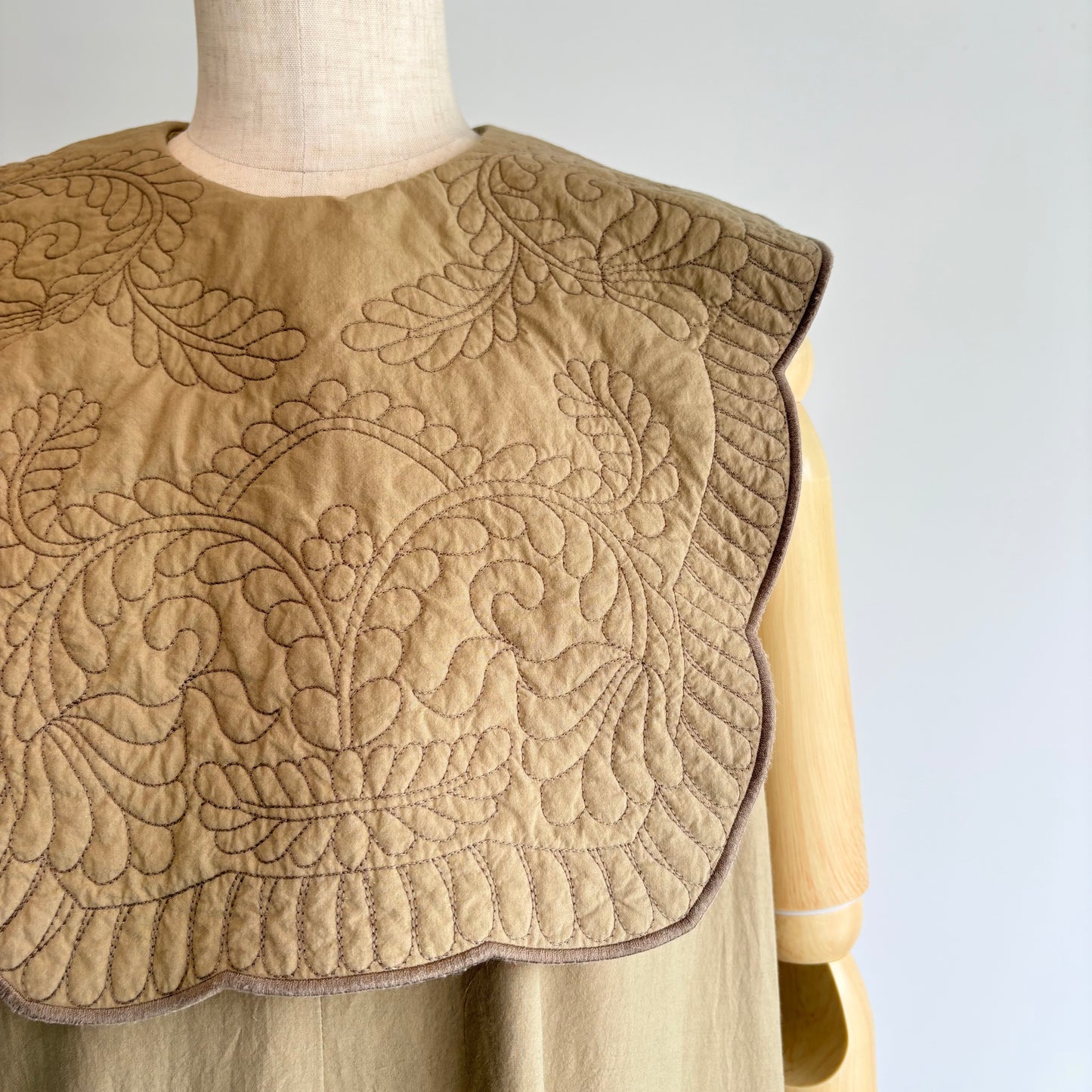 qiri//trapunto quilt collar オールインワン　6301PT004262