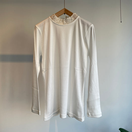 porterdesboutons//モックネックレーステレコ　P-24011