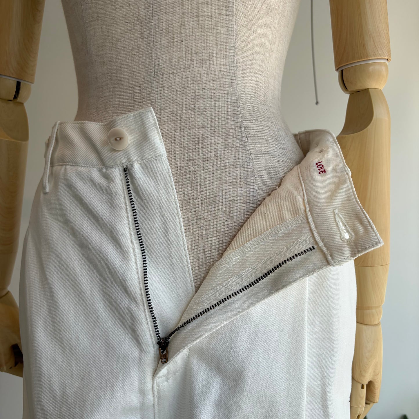 porterdesboutons//デニムワンタックパンツ　25107