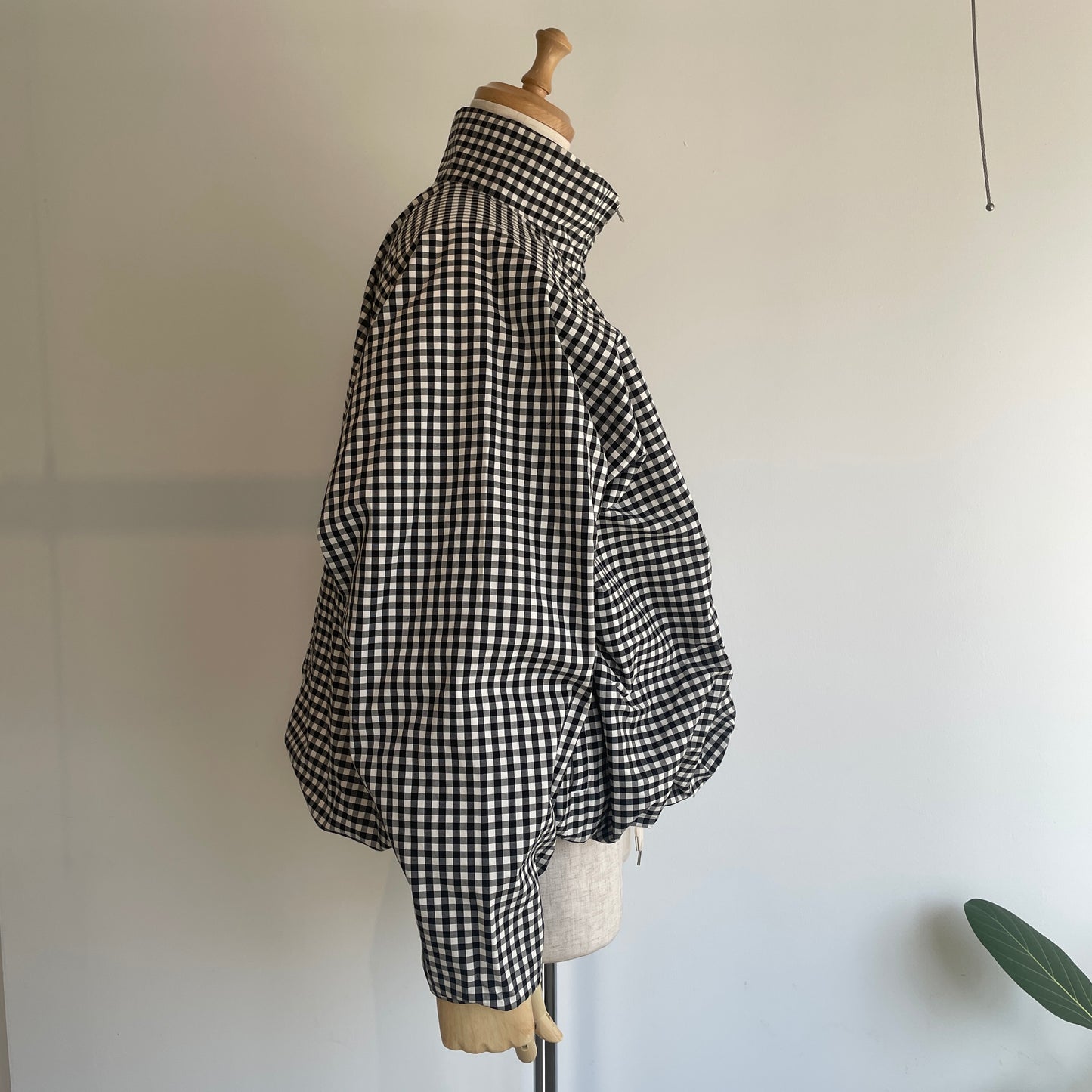 HAVERSACK //コットンシルクギンガムチェックZIPブルゾン 872624