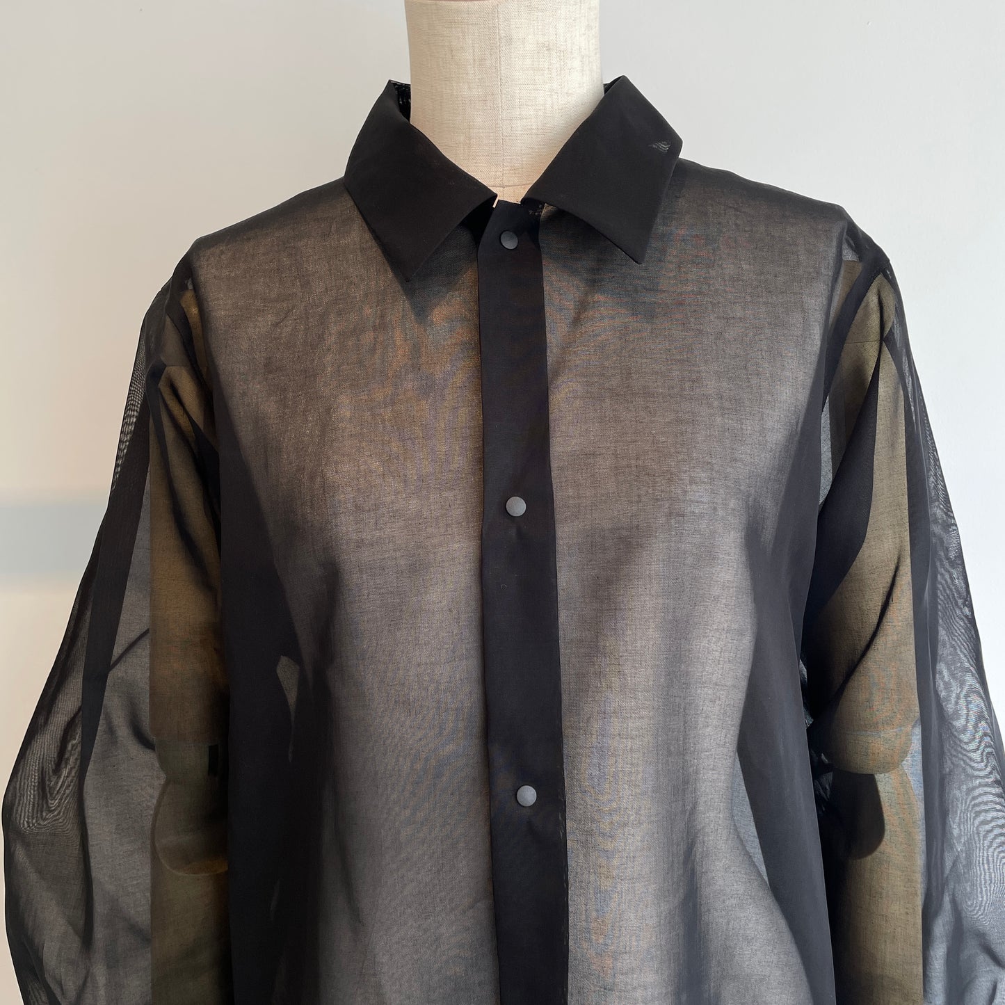 itochi //100/2 cotton organdy simple shirt