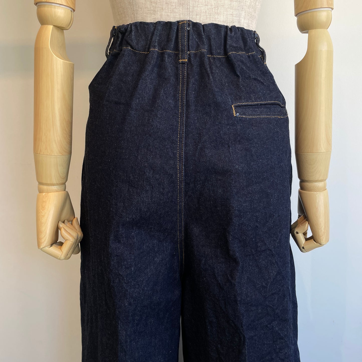 yuni//Cotton 11oz denim back gum wide パンツ　1701PT004262