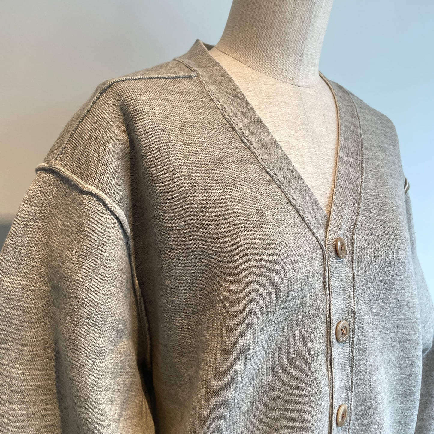 UNDYED //KNIT W FACEカーディガン　　UNS23ANCD042