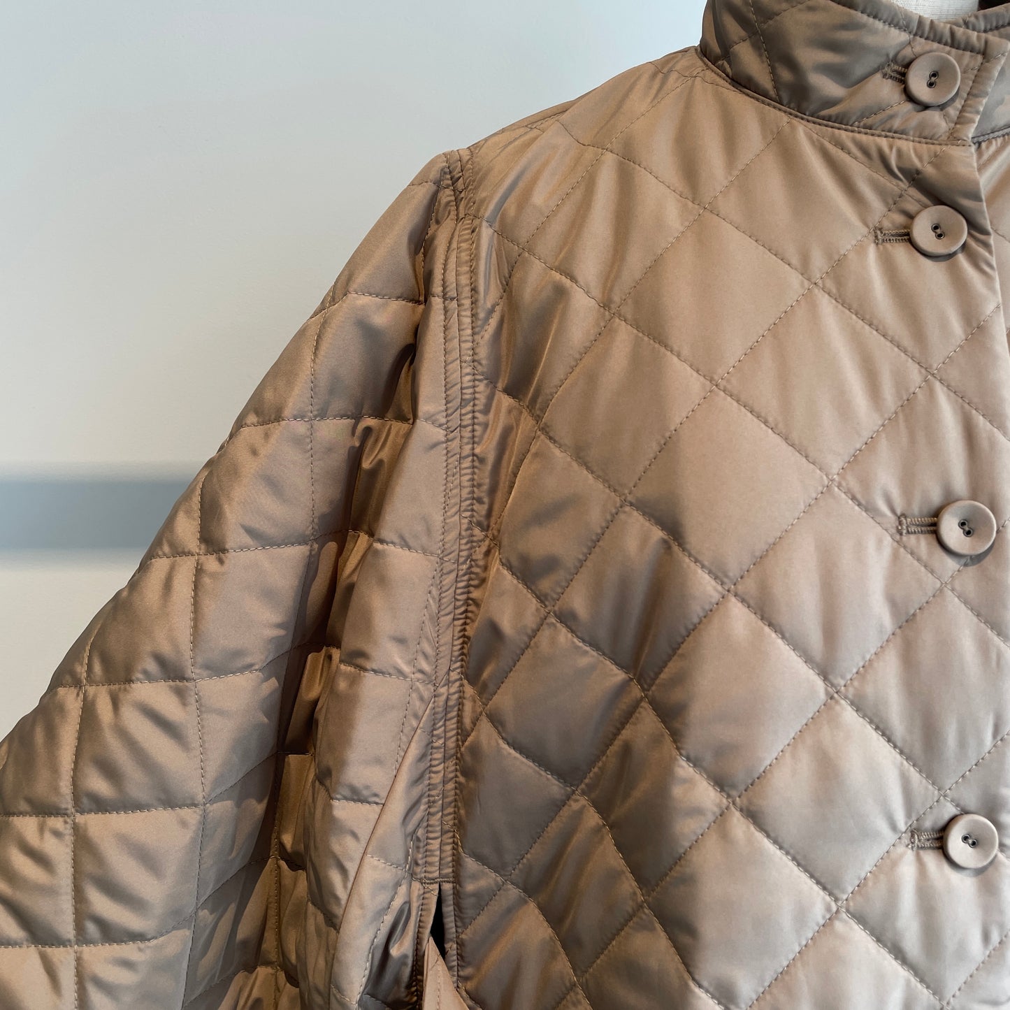 porterdesboutons//キルティングスカラップポンチョコート　P-14-1-057