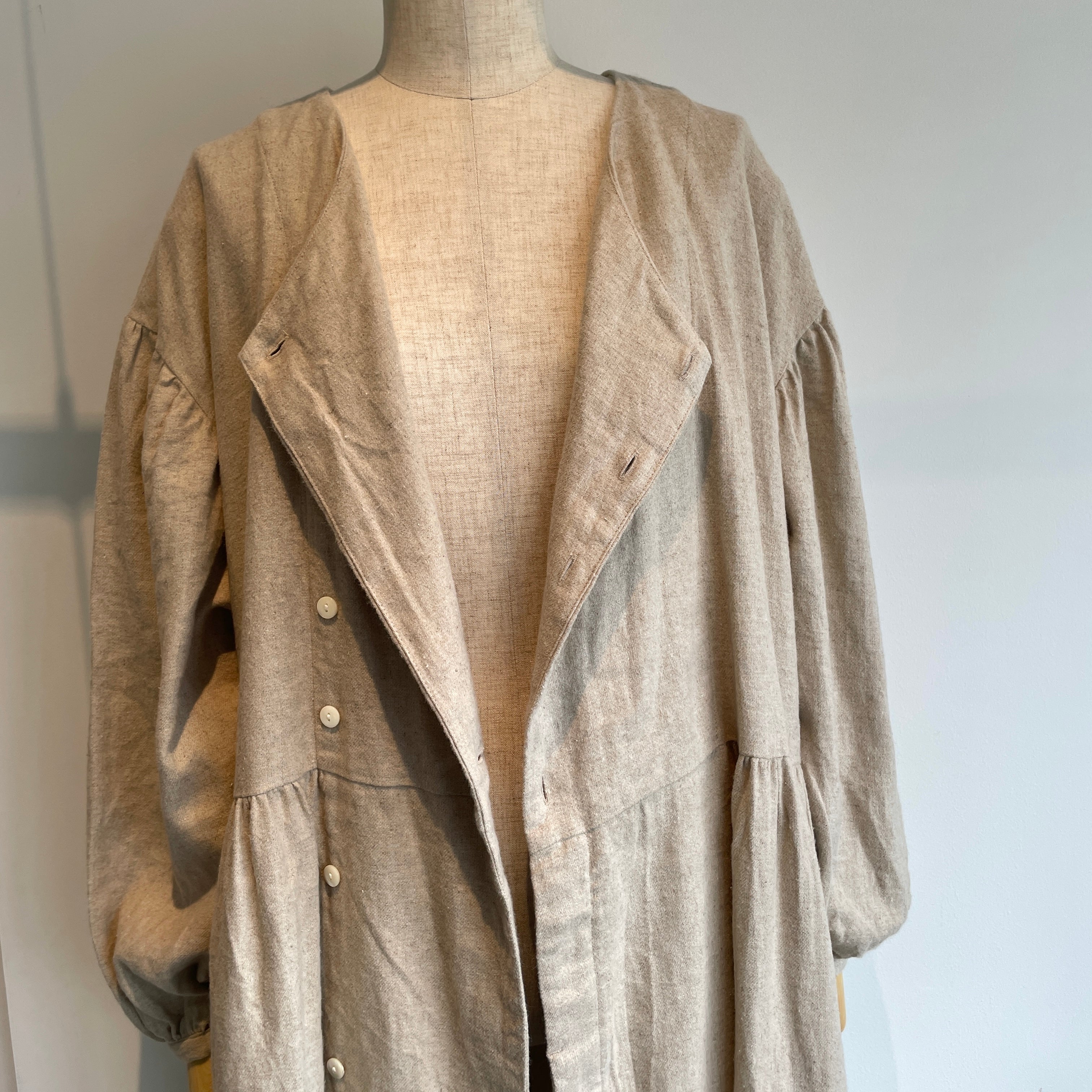 universaltissu//綿麻起毛ツイルガウンワンピース US254OP025 – hibikiru