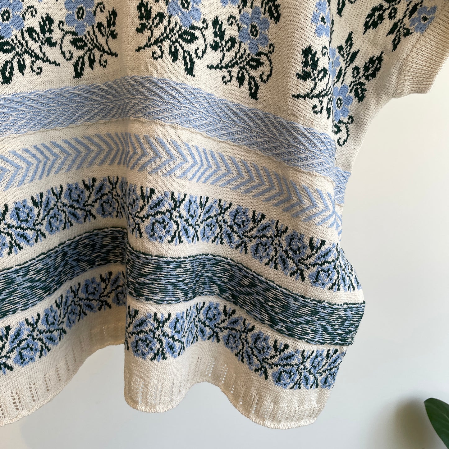 ASEEDONCLOUD //Flower Jacquard Knit Blouse 261807