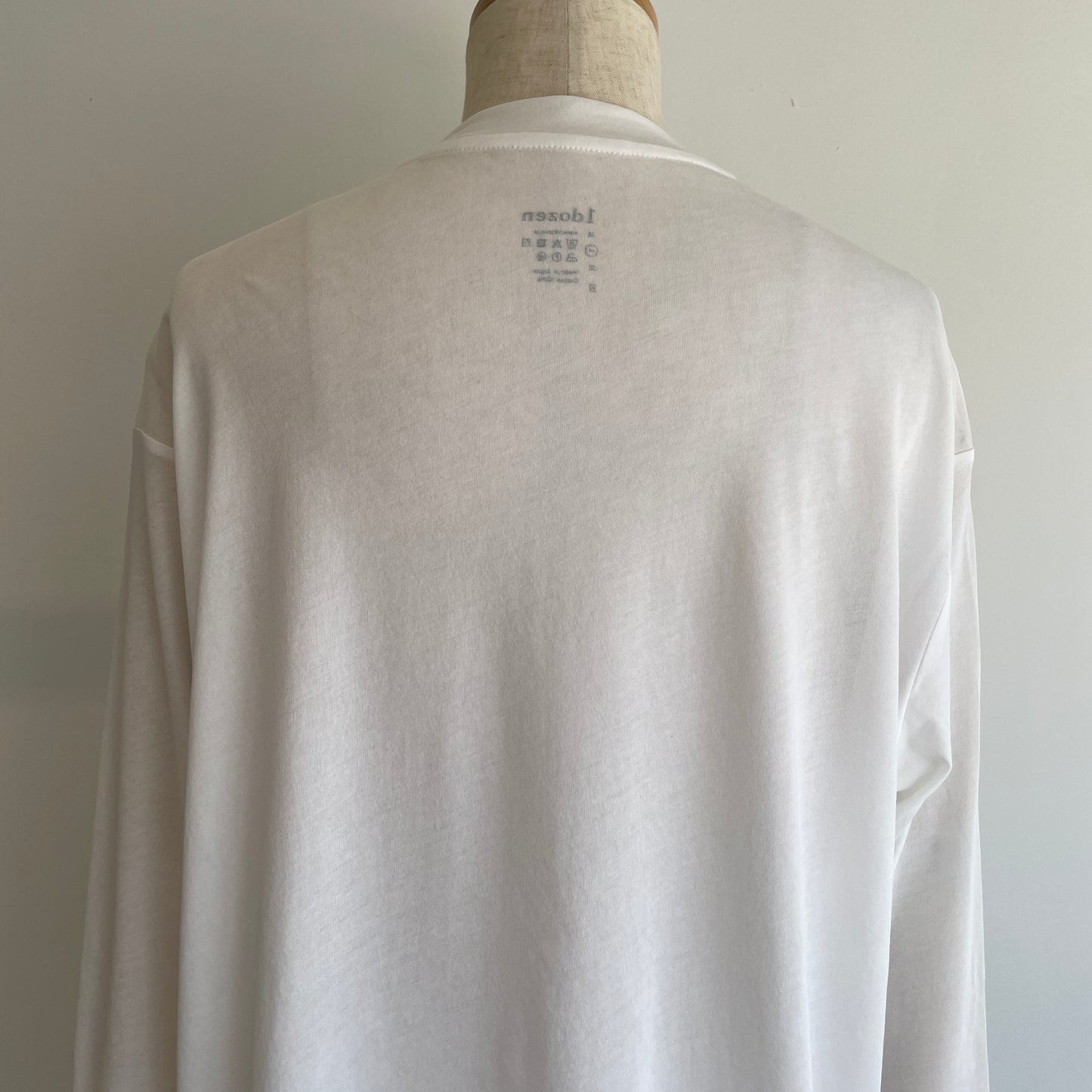 1 dozen //ペーパーコットンユニセックスロングスリーブ 770180