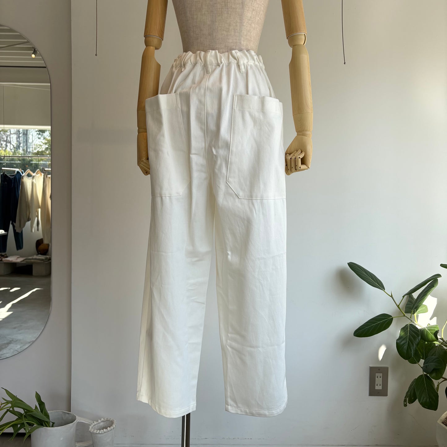 porterdesboutons//デニムワンタックパンツ　25107