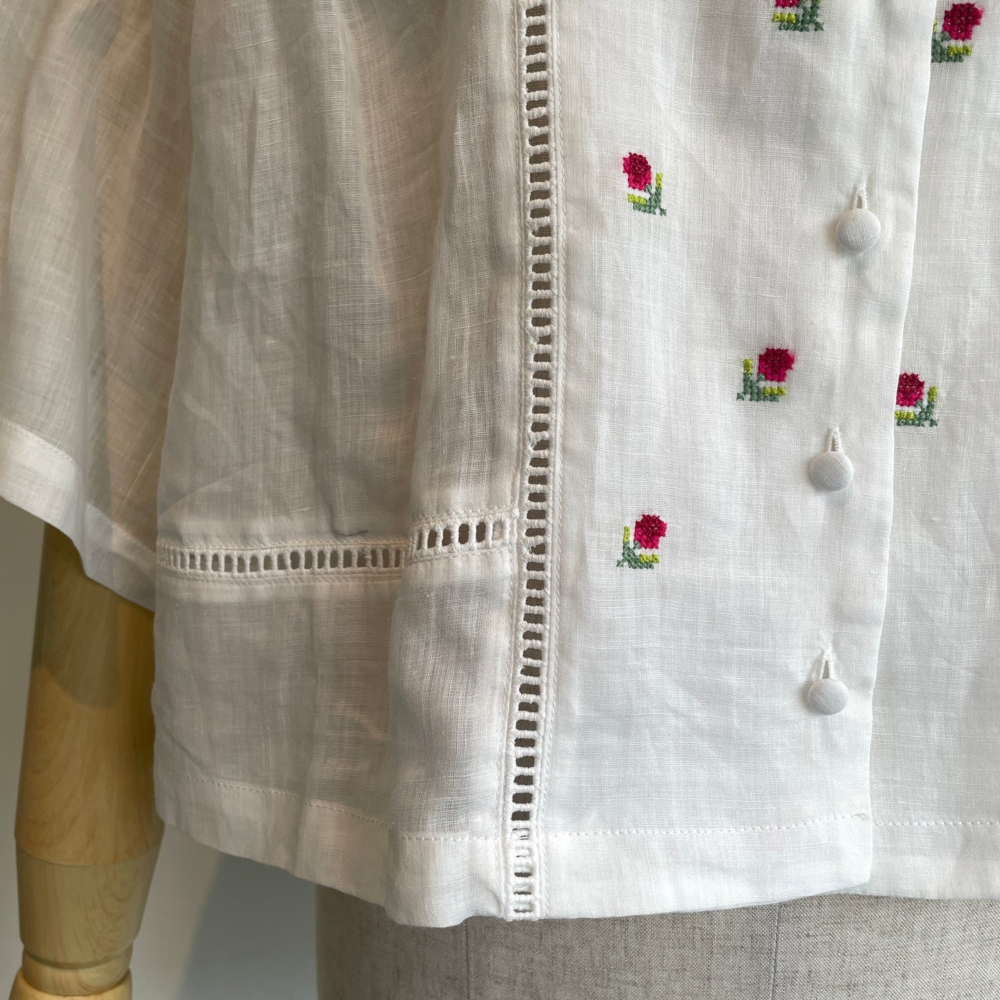 porter des boutons//boutonsオープンカラーシャツ　P21-1-028