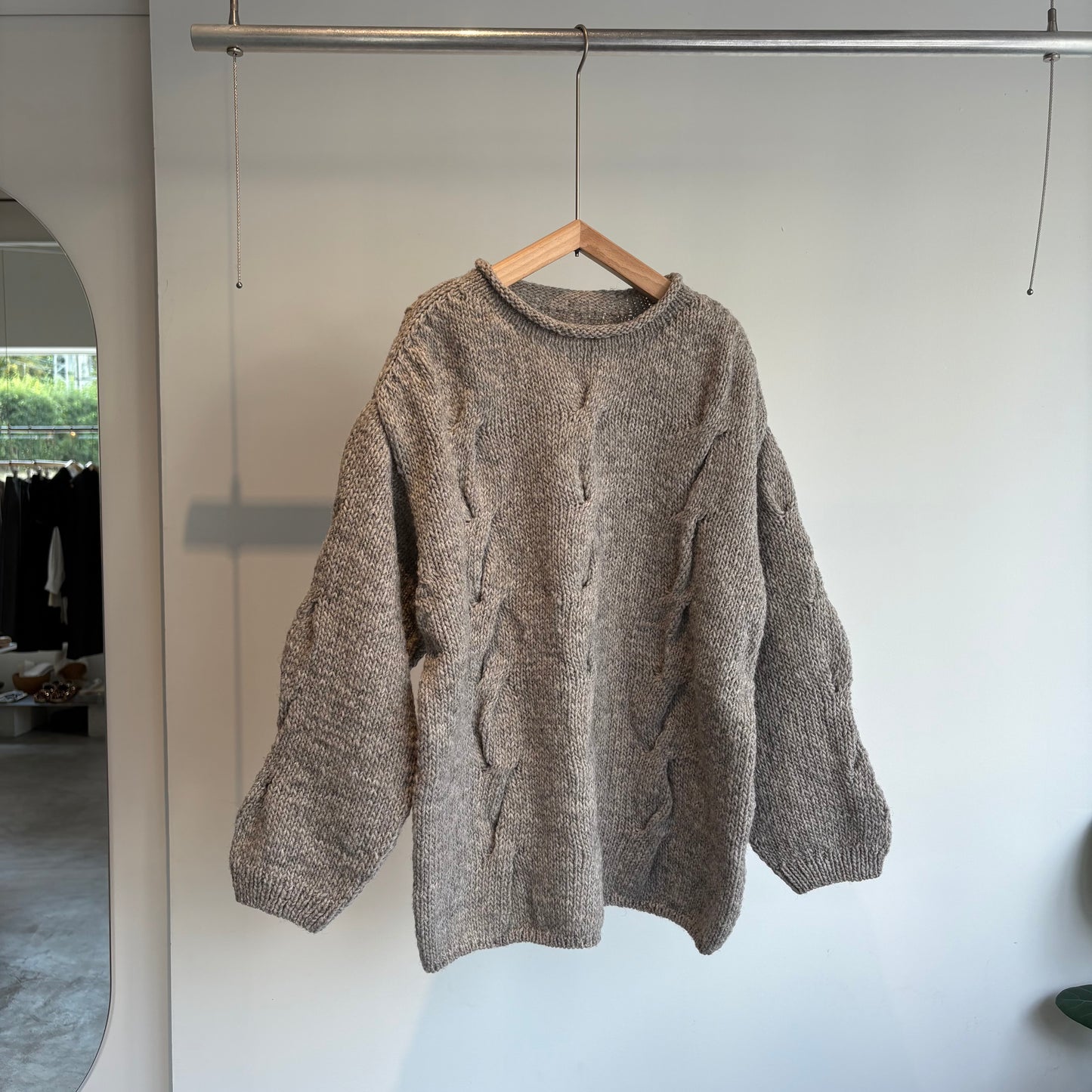 handsofcreation//ローゲージニット手編みBigケーブルP/O 01540724