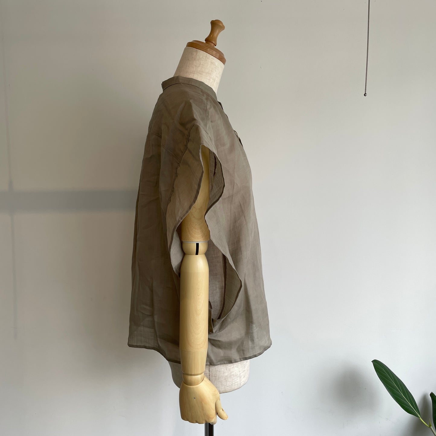 HAVERSACK //160/-ラミーローンバンドカラーシャツ　622605