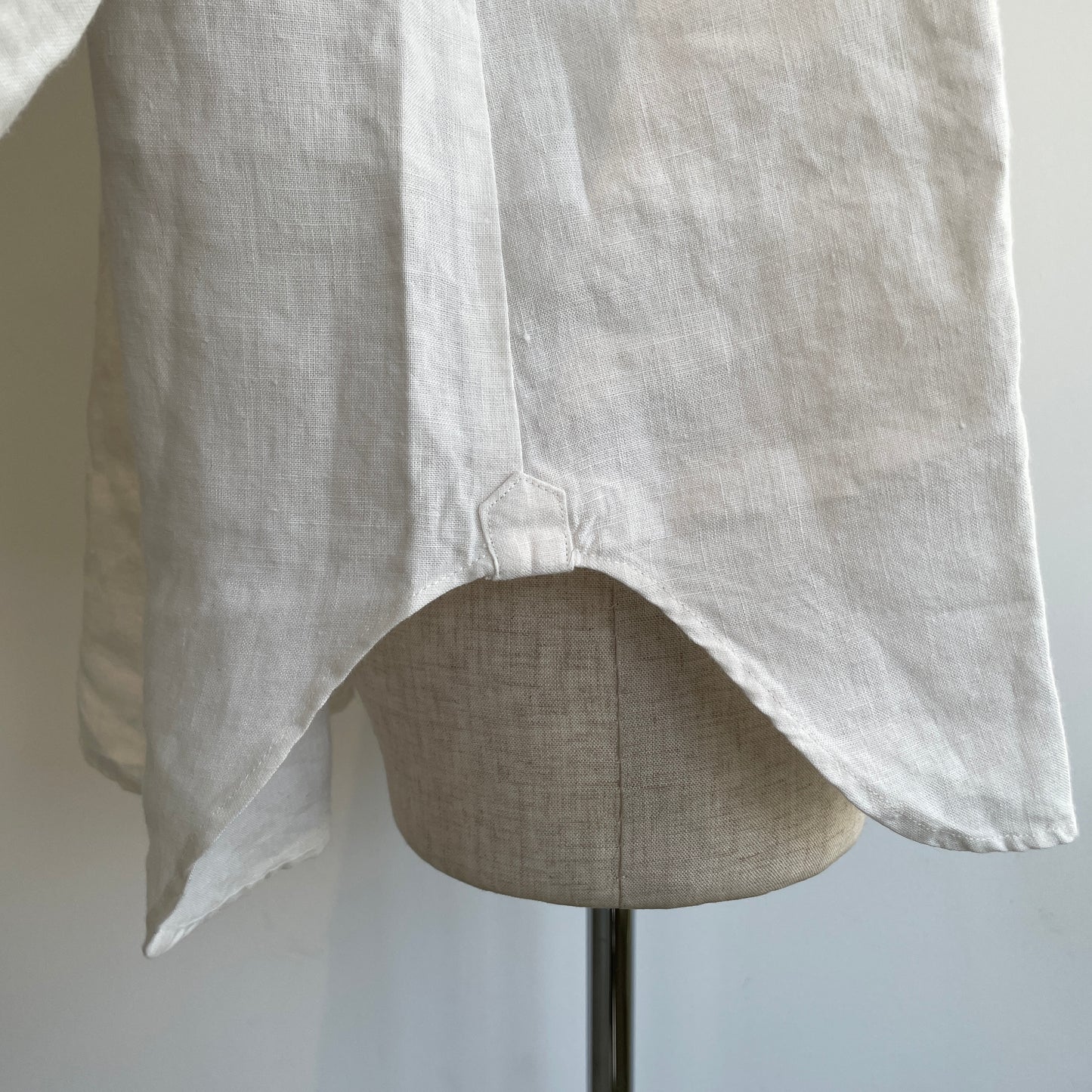 handsofcreation//40/-Linen分微起毛フリルシャツ　01610602