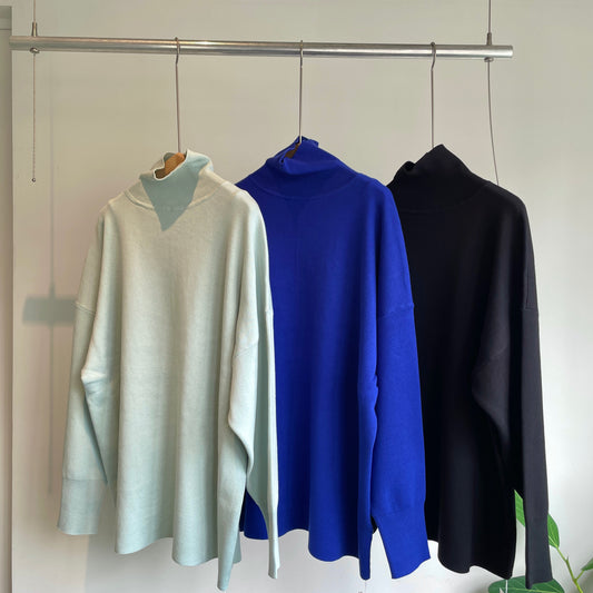 yuni //C/スムース2wayhighneck knit 1701KN007252