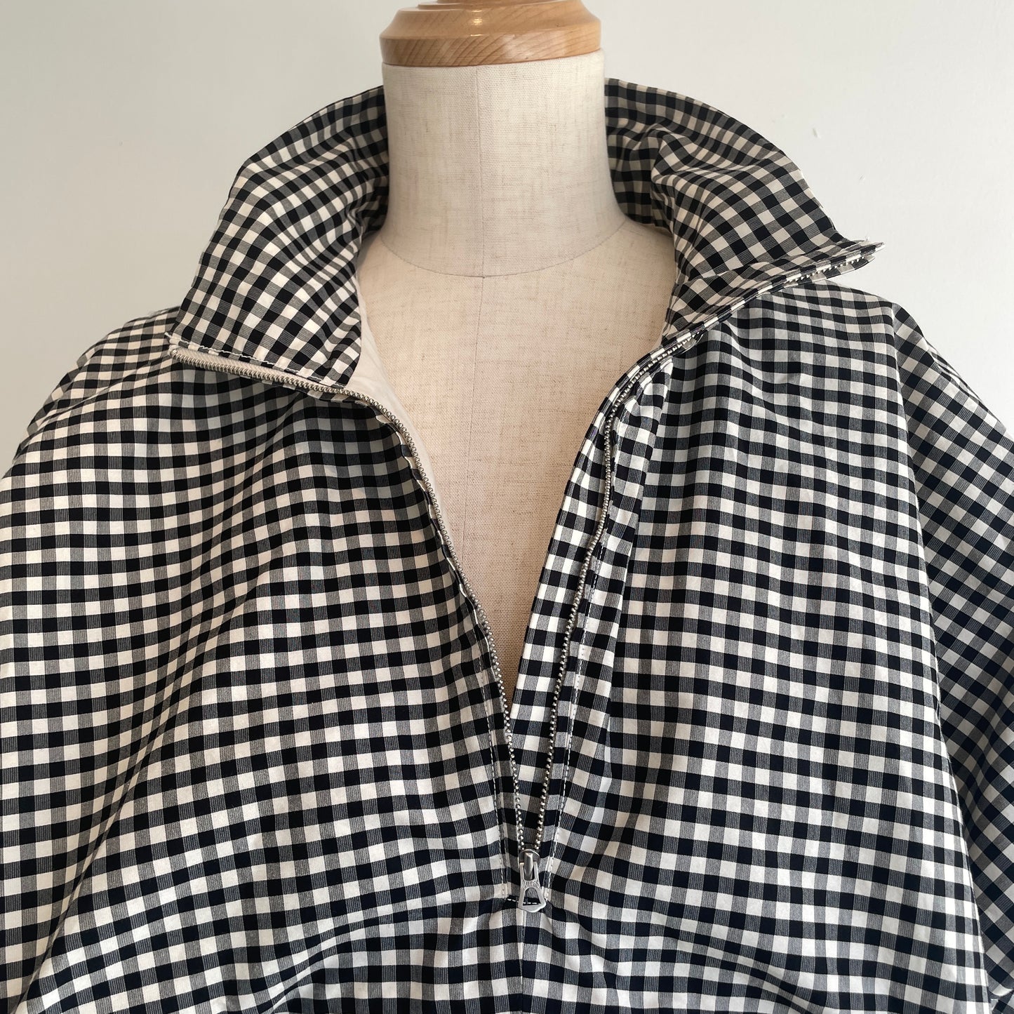 HAVERSACK //コットンシルクギンガムチェックZIPブルゾン 872624