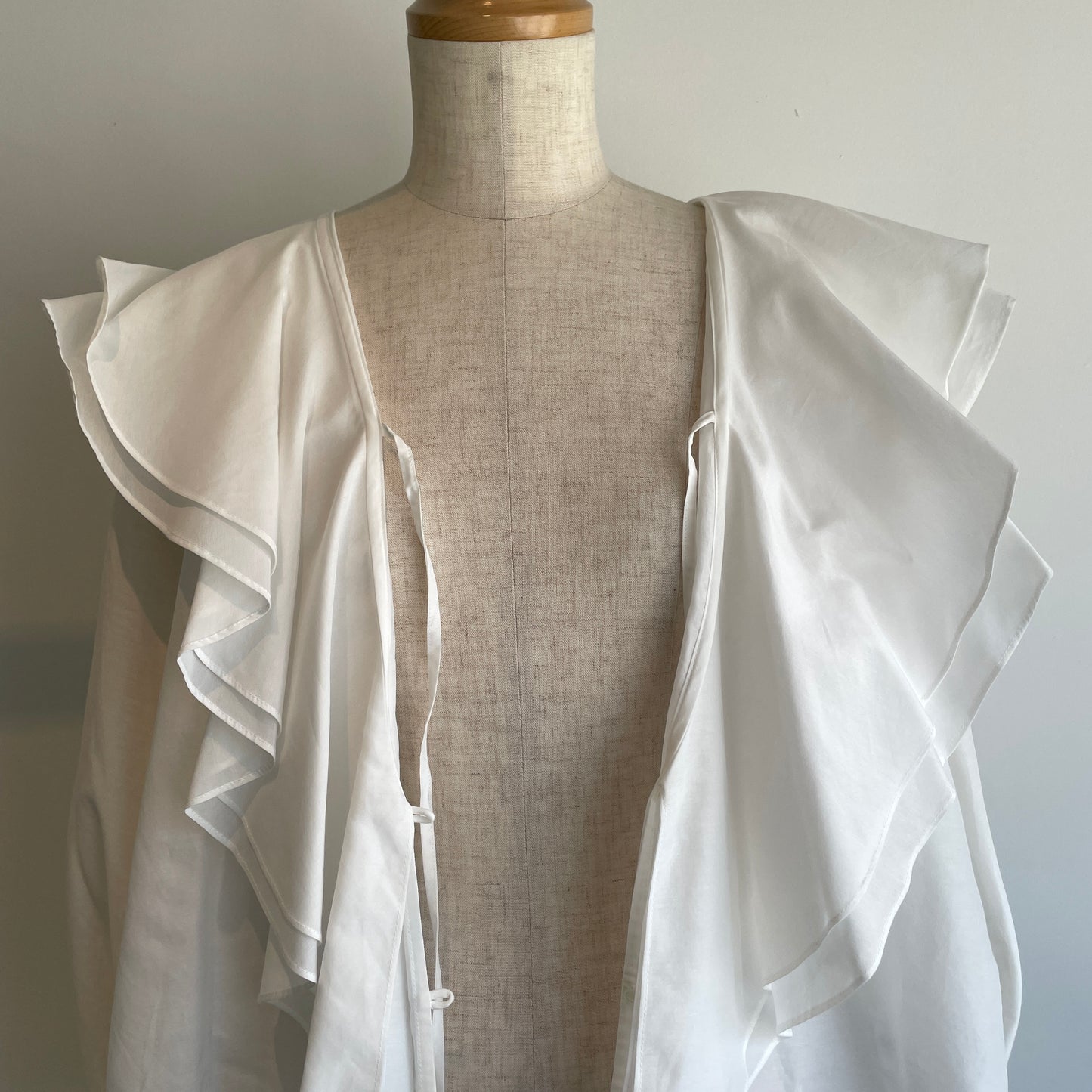 heriter//cotton silk raffle blouse H2-26-3003