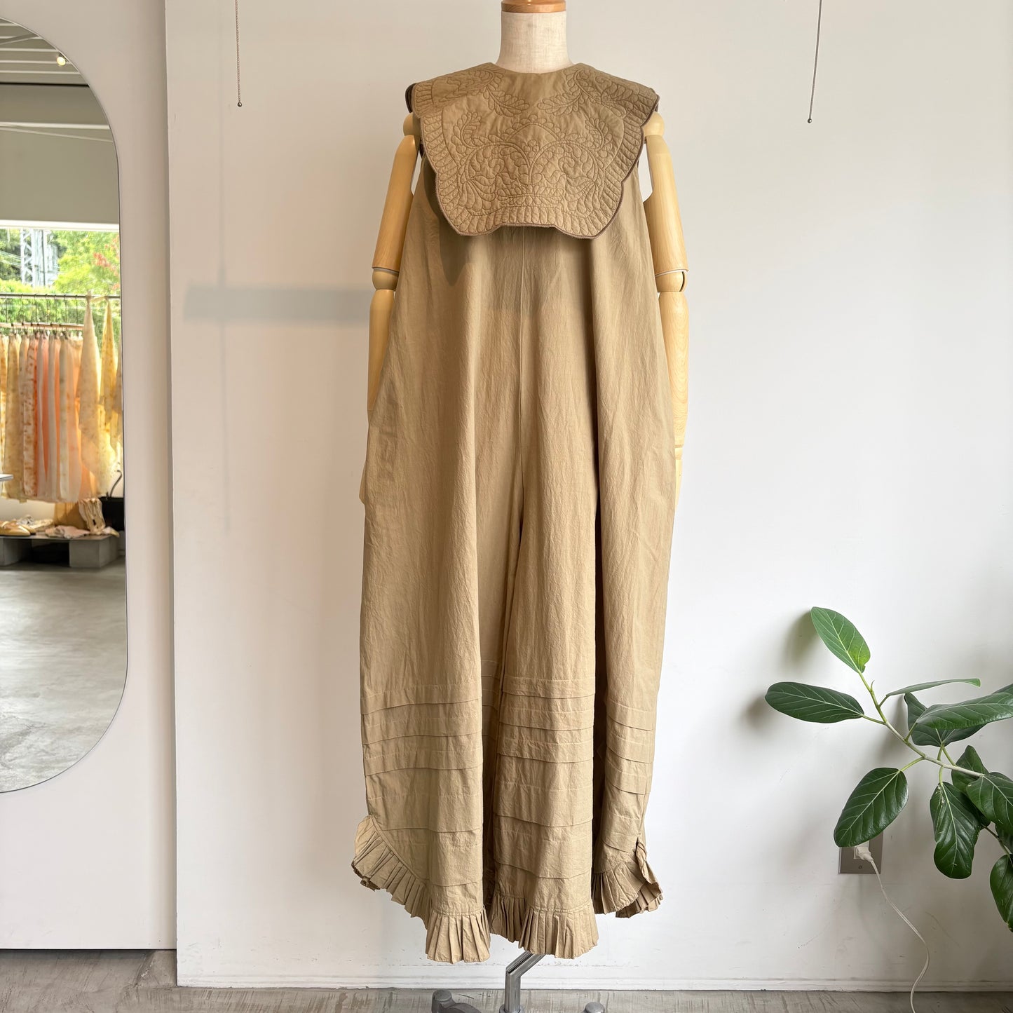 qiri//trapunto quilt collar オールインワン　6301PT004262