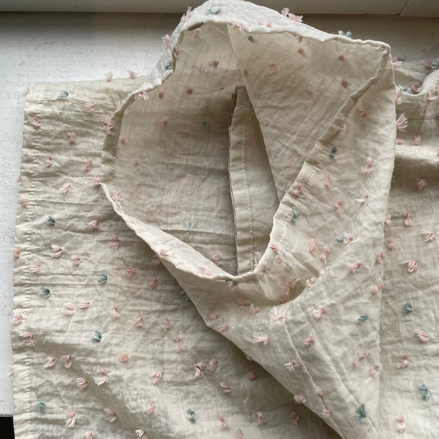 qiri//花吹雪’ jacquard ギャザーワイドパンツ 6301PT003261