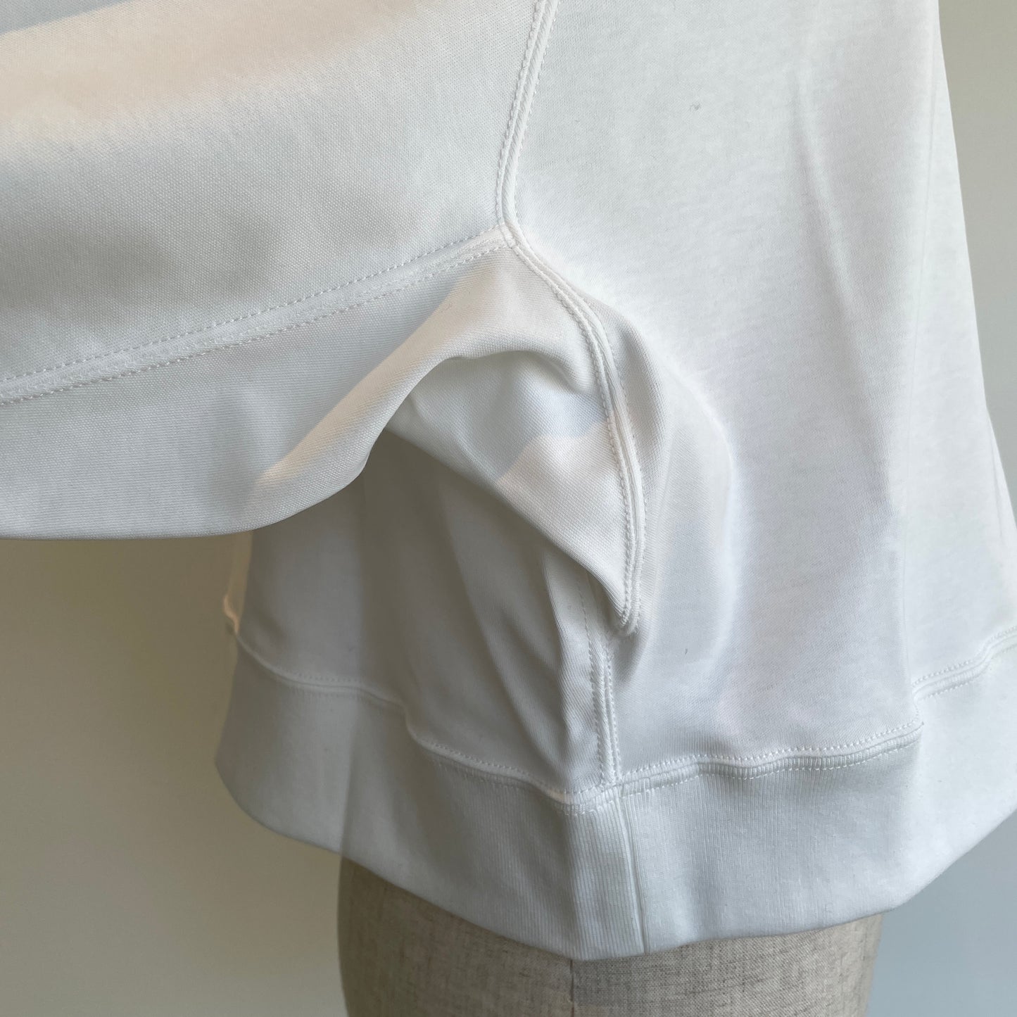 HAVERSACK //強撚スムースクルーネッククロップドラグランシャツ612601