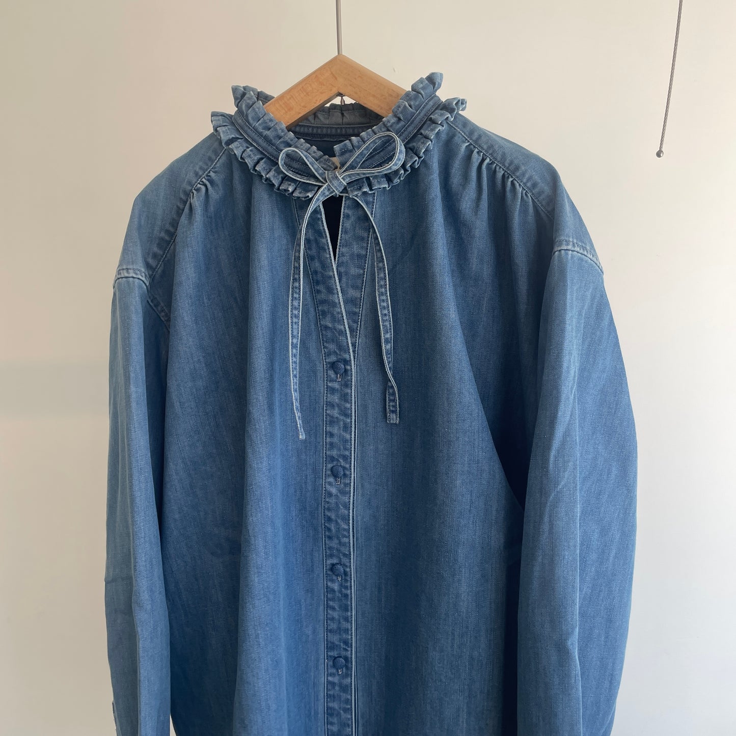 porter des boutons//タックカラーシャツ　P21-1-013