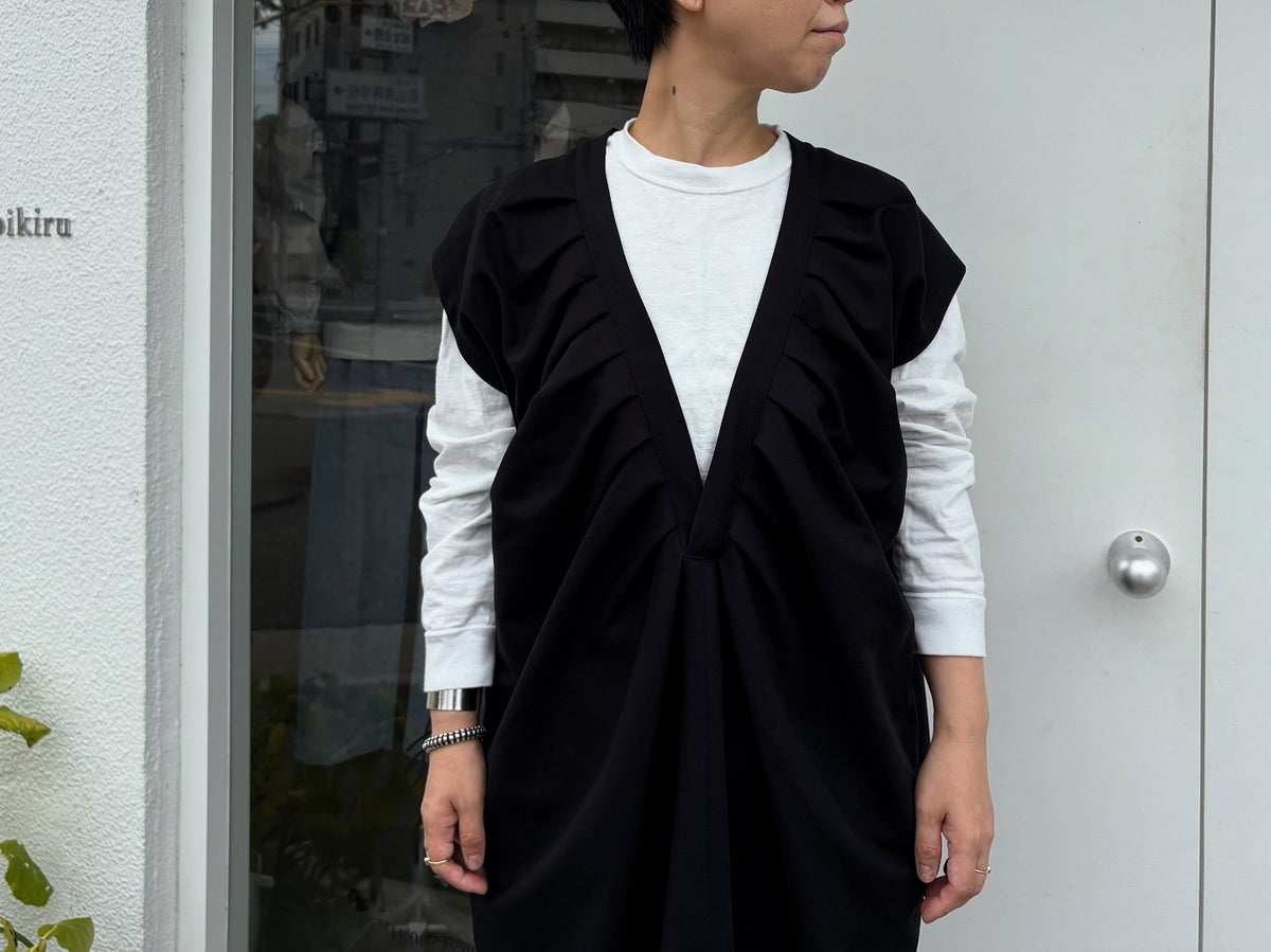 SIHIRAI//TUCK-ONE-PIECE DRESS       CHAW 25-5115 (DD)