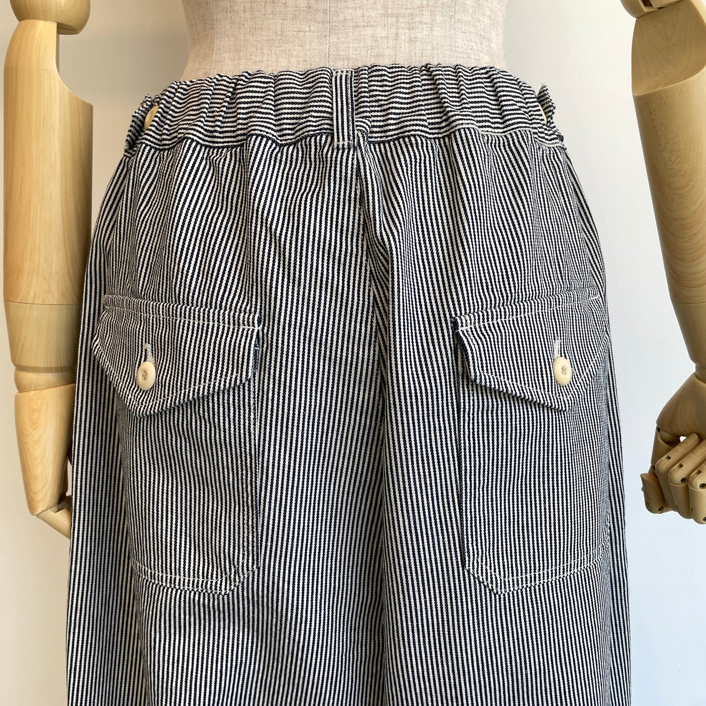 handsofcreation//CLASSICヒッコリーデニム／100zヒッコリーデニムパンツ　01620321
