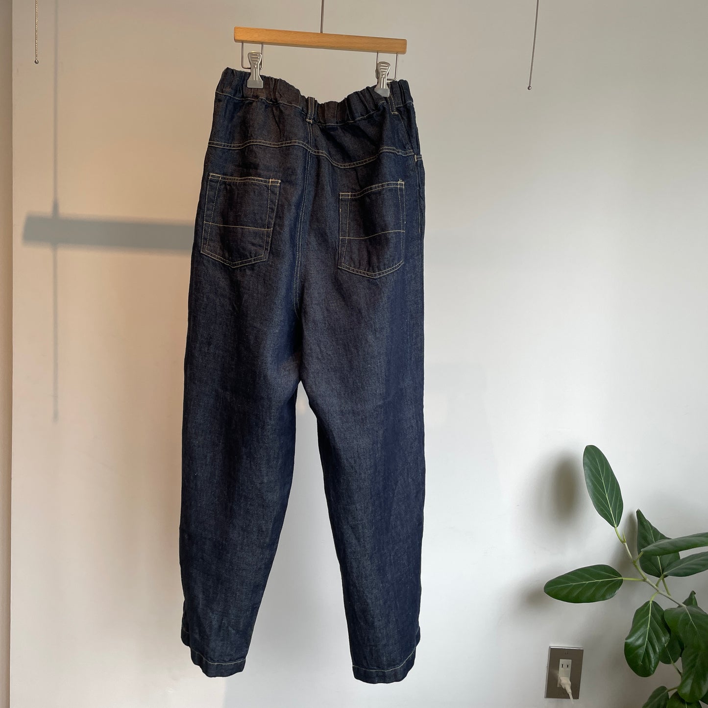 handsofcreation//リネンデニムパンツ　01540327