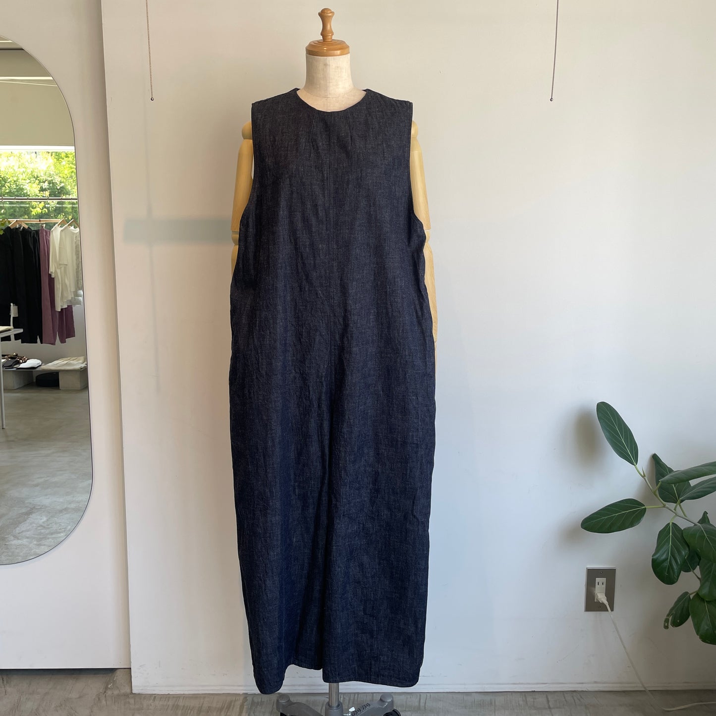 yuni//コットンライトオンス denim オールインワン　1701PT029261