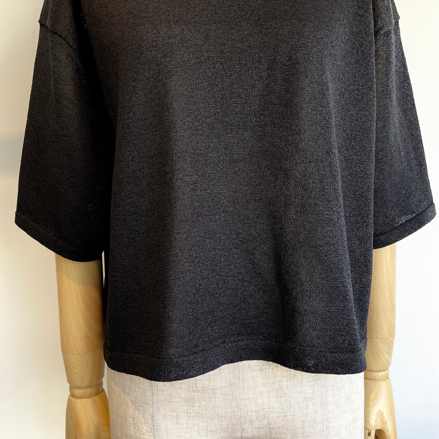 yuni //12G和紙/pehalf sleeves knit Tシャツ　1701KN006261