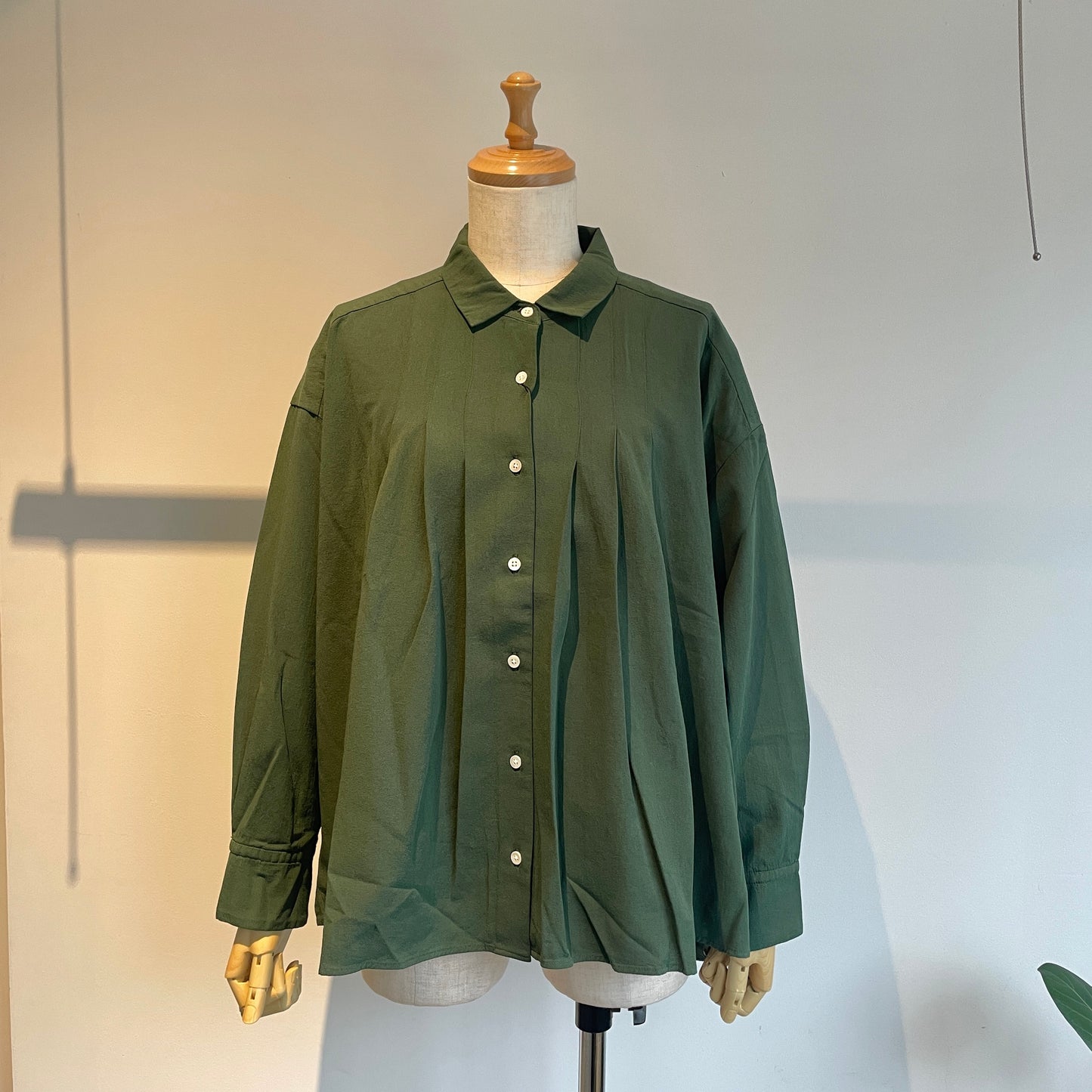 handsofcreation//100/2強撚ガスボイルビエラ フロントタックSHBL 02540615