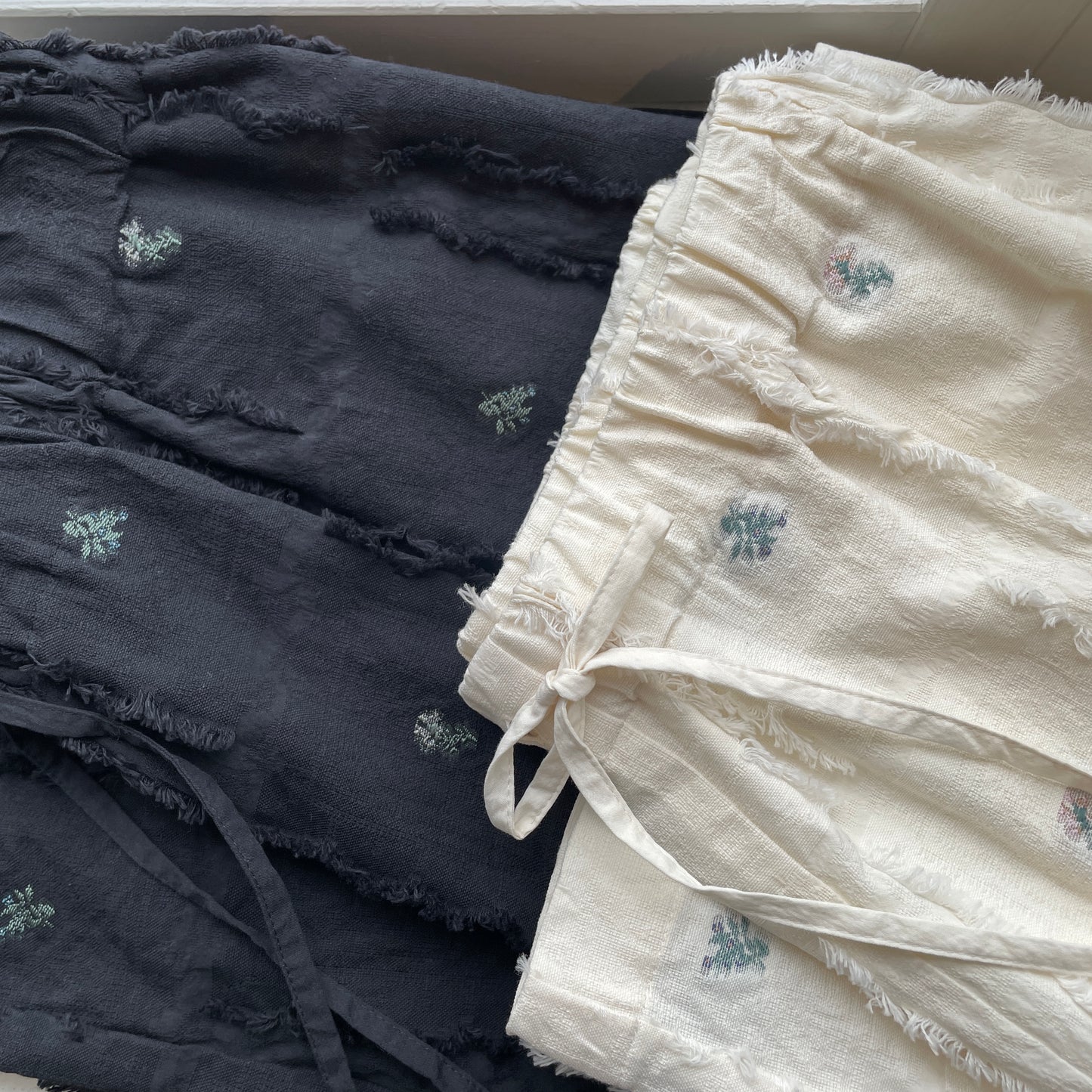 qiri //fleurs' lace jacquard gather PT 6301PT005261