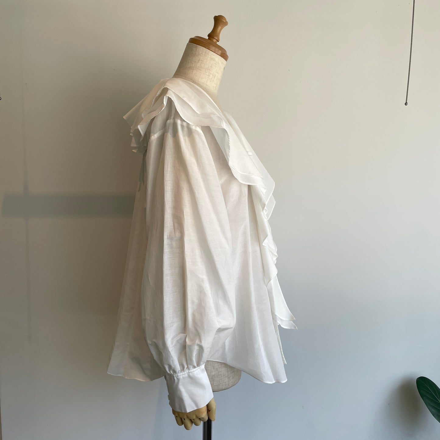 heriter//cotton silk raffle blouse H2-26-3003