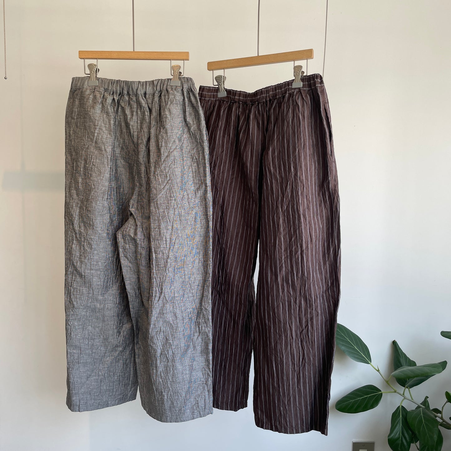 yuni//L/C/Pe washer gum tuck パンツ　1701PT024261