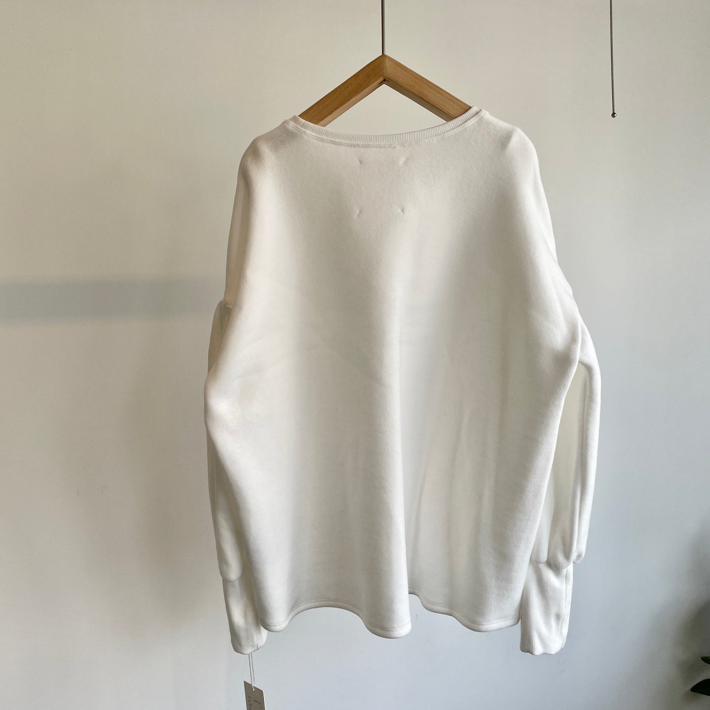 SI-HIRAI //LYOCELL COTTON FLEECE TREE QUARTERS BALOON-T CHAW24-3803LV