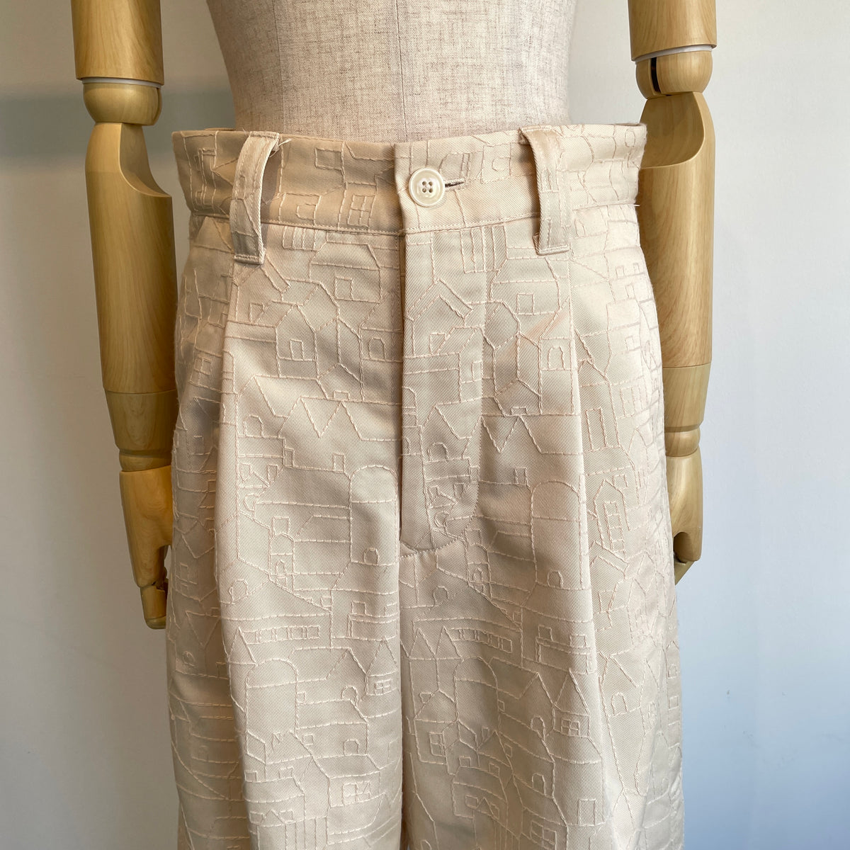ASEEDONCLOUD【受注商品】//Townscape embroidery Robber trousers 271504